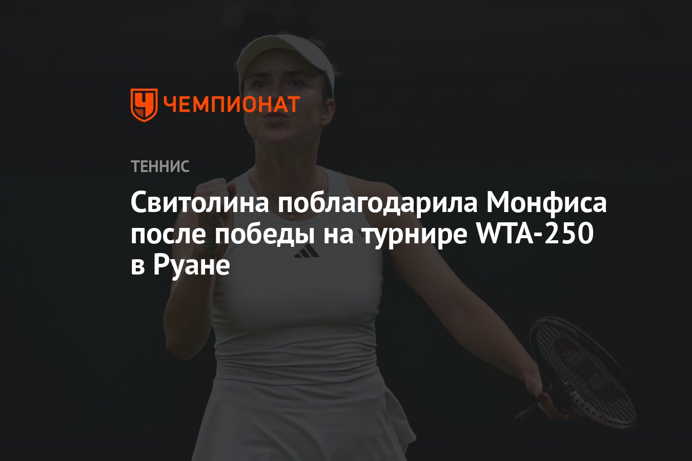 Preview Элина Свитолина поблагодарила Гаэля Монфиса после победы на турнире в Руане