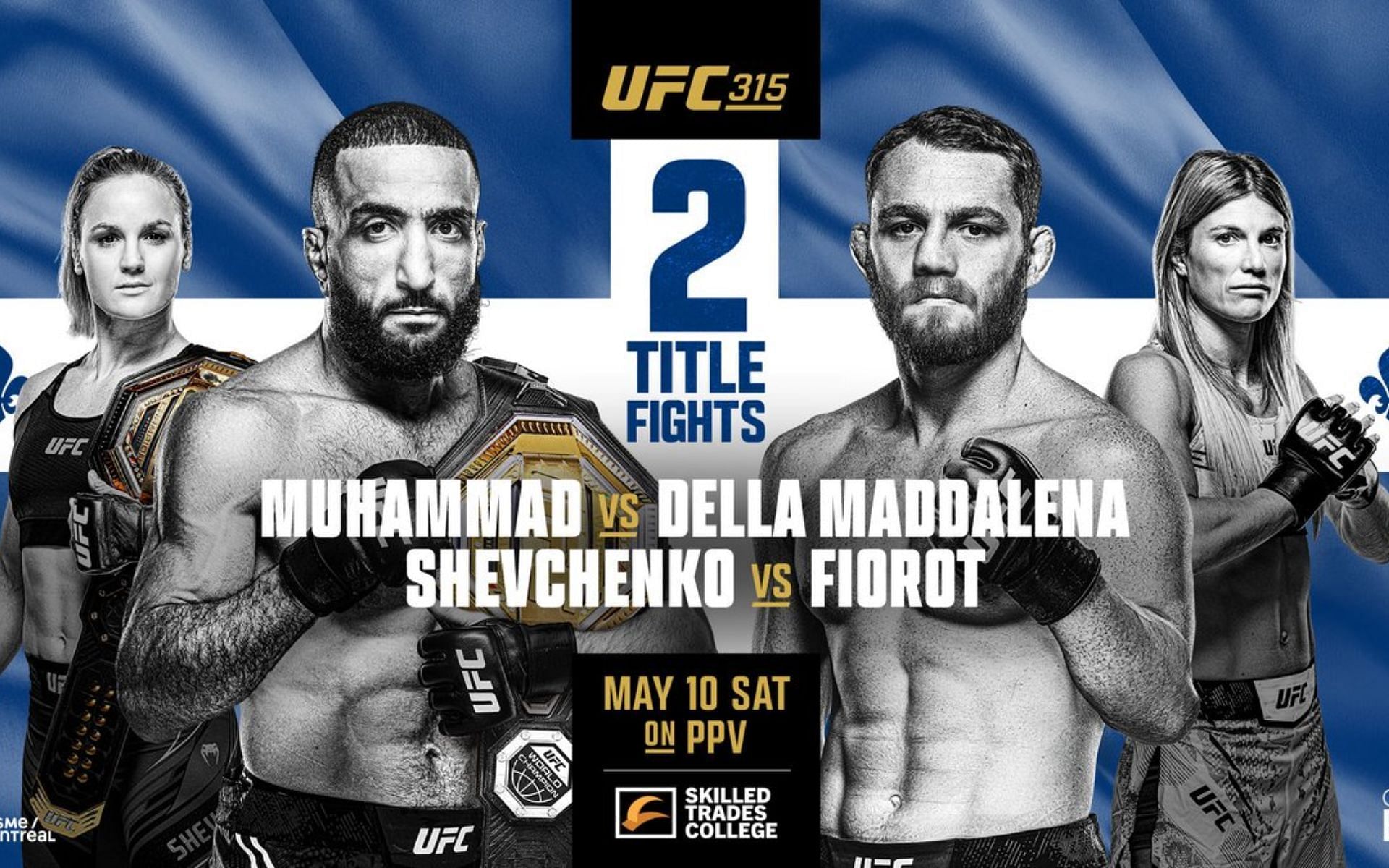 Preview UFC 315: Белал Мухаммад против Джека Деллы Маддалены – Дата, время, трансляция и кард