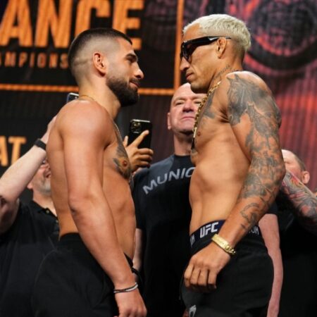 Илия Топурия поразил формой на взвешивании UFC 317 после грандиозного преображения