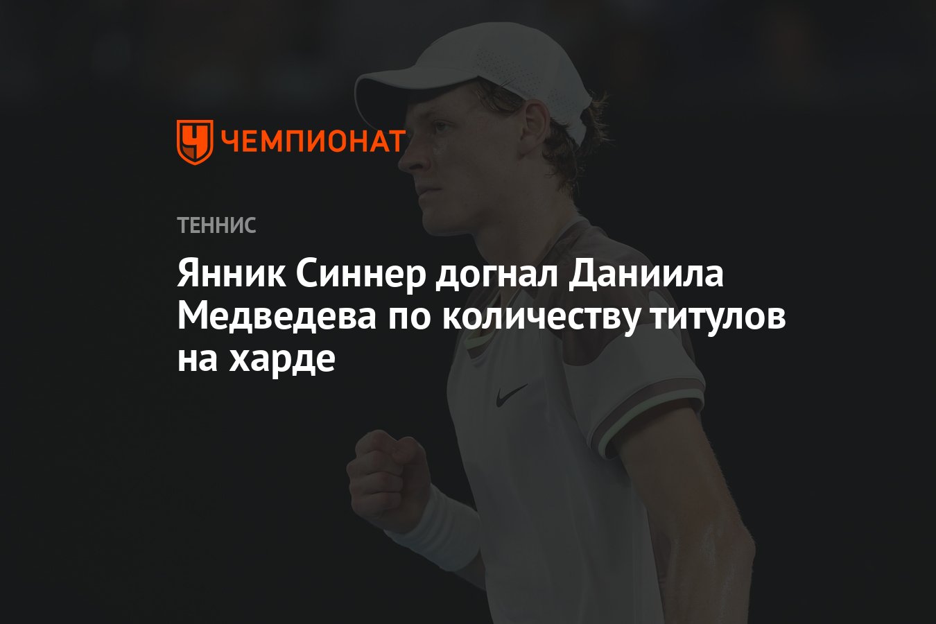 Preview Янник Синнер сравнялся с Даниилом Медведевым по числу титулов на харде